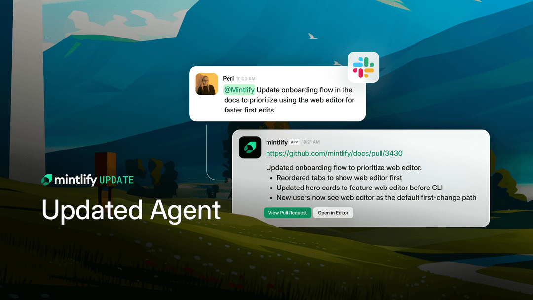 @mintlify for better docs, faster