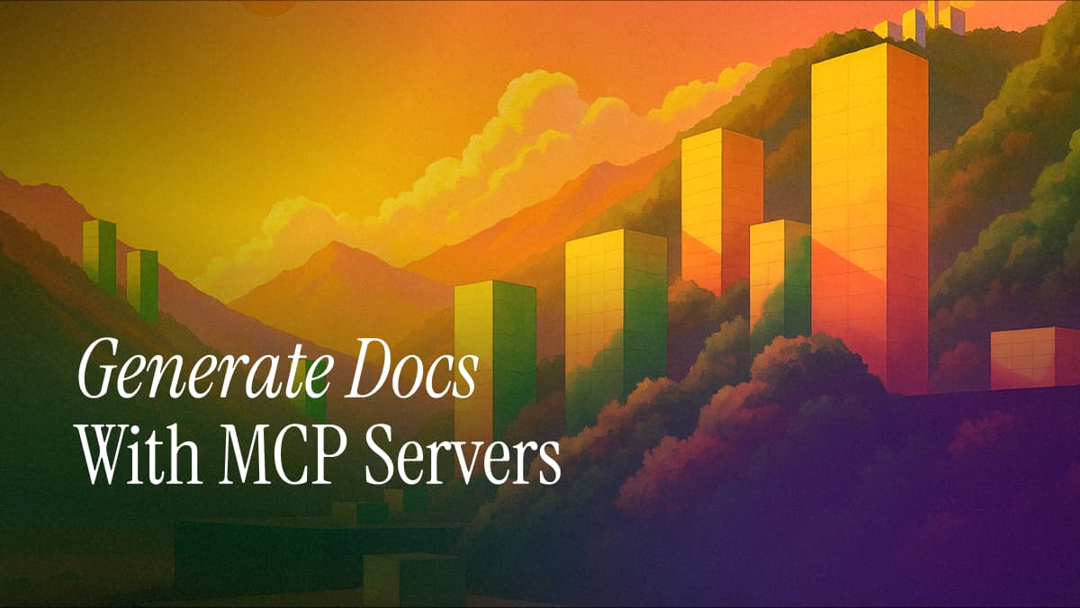 How to use MCP servers to generate docs