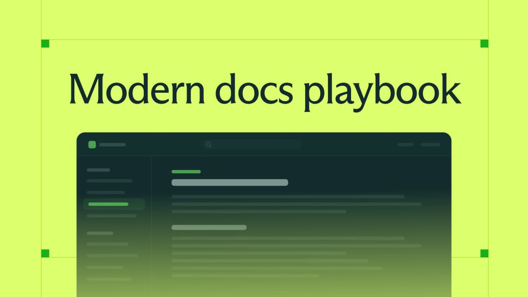 Modern docs playbook