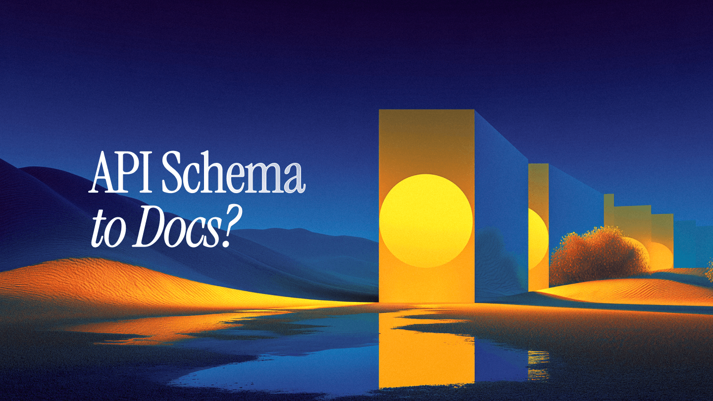 Should you generate docs from your API schema?