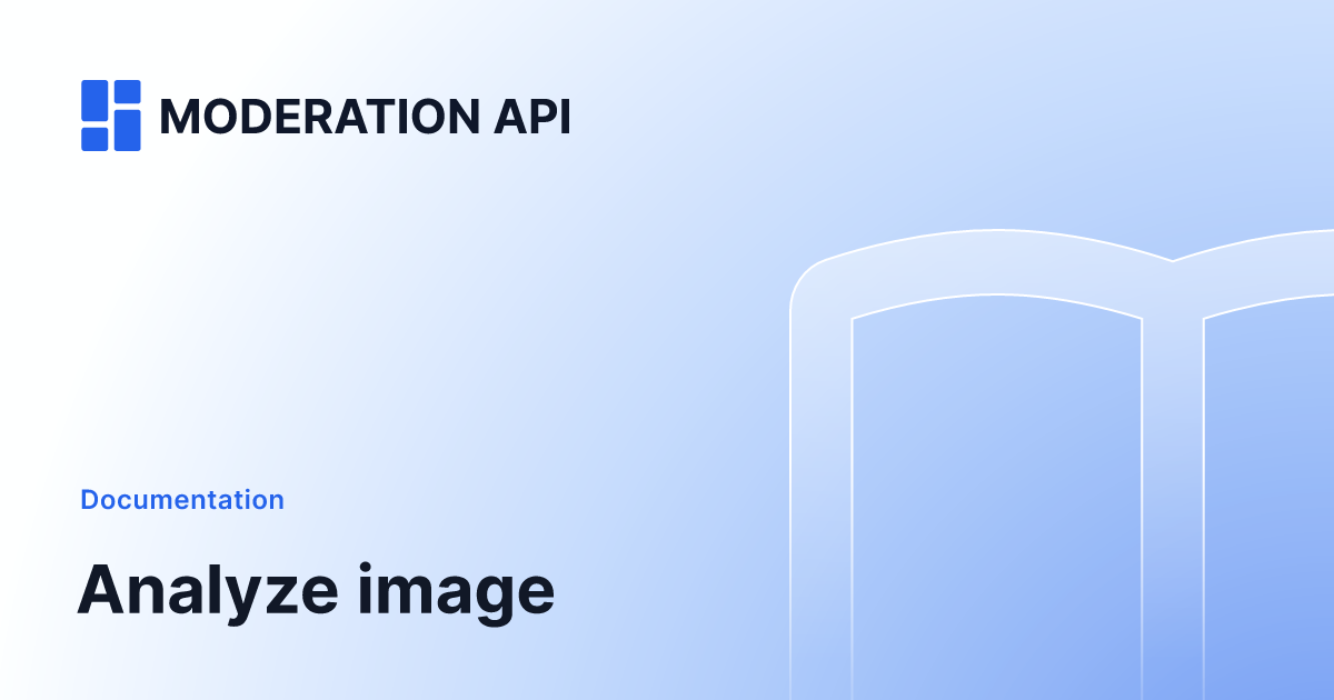 Image moderation now available